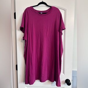 Old Navy Fuchsia T-shirt Dress